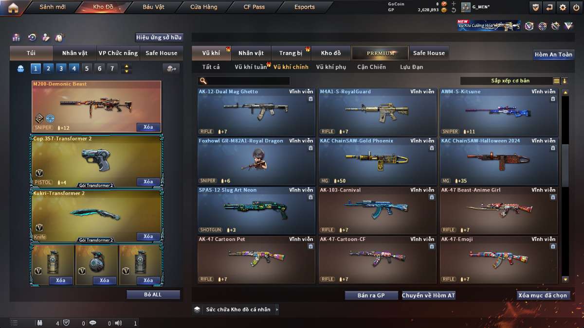 shop acc cf uy tin gia re